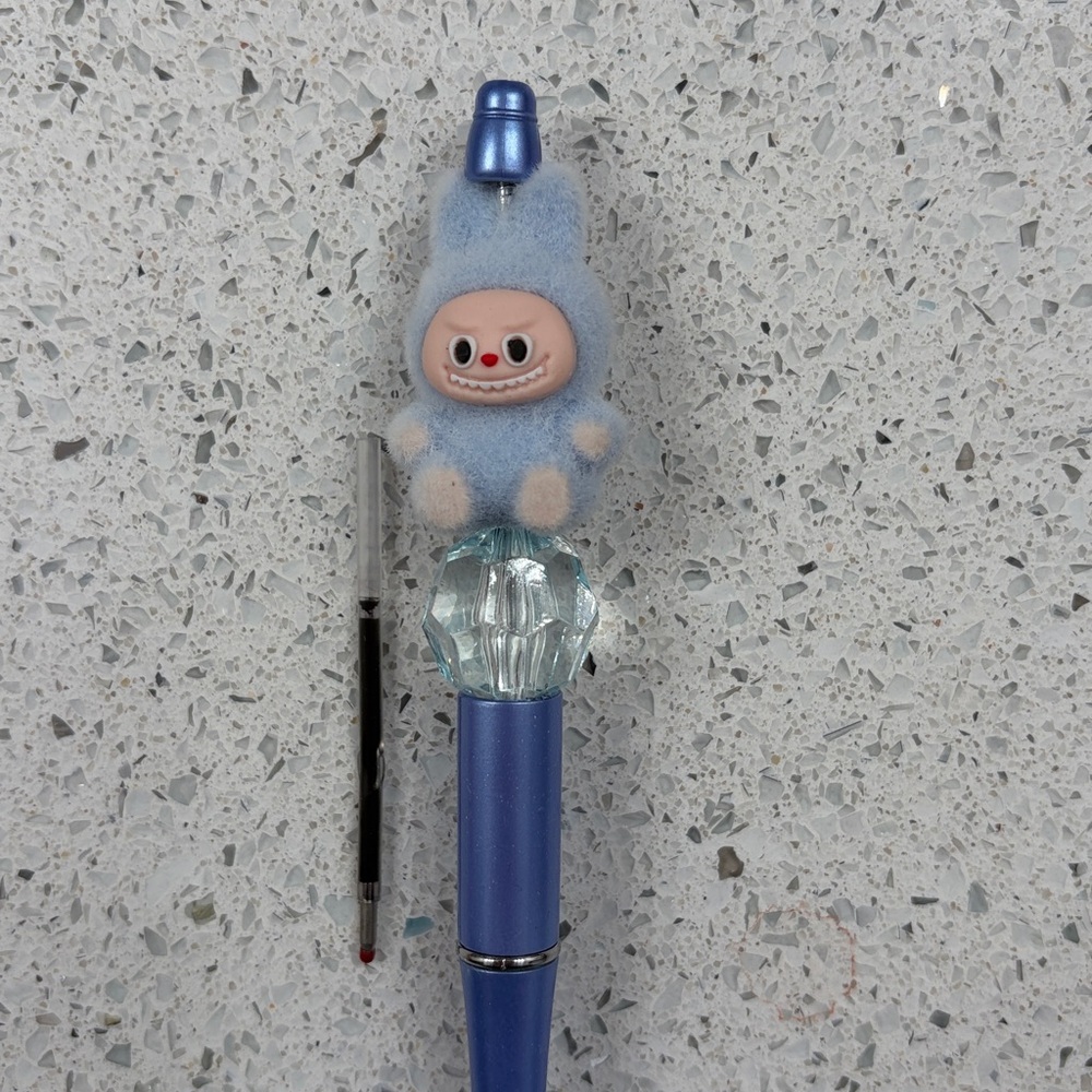 Blue/Purple Labubu pen with ink refill​